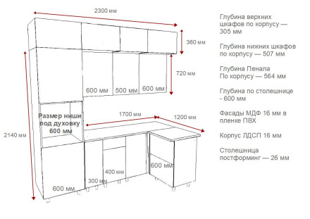 Аликанте - 15 (2300х1200 мм)
